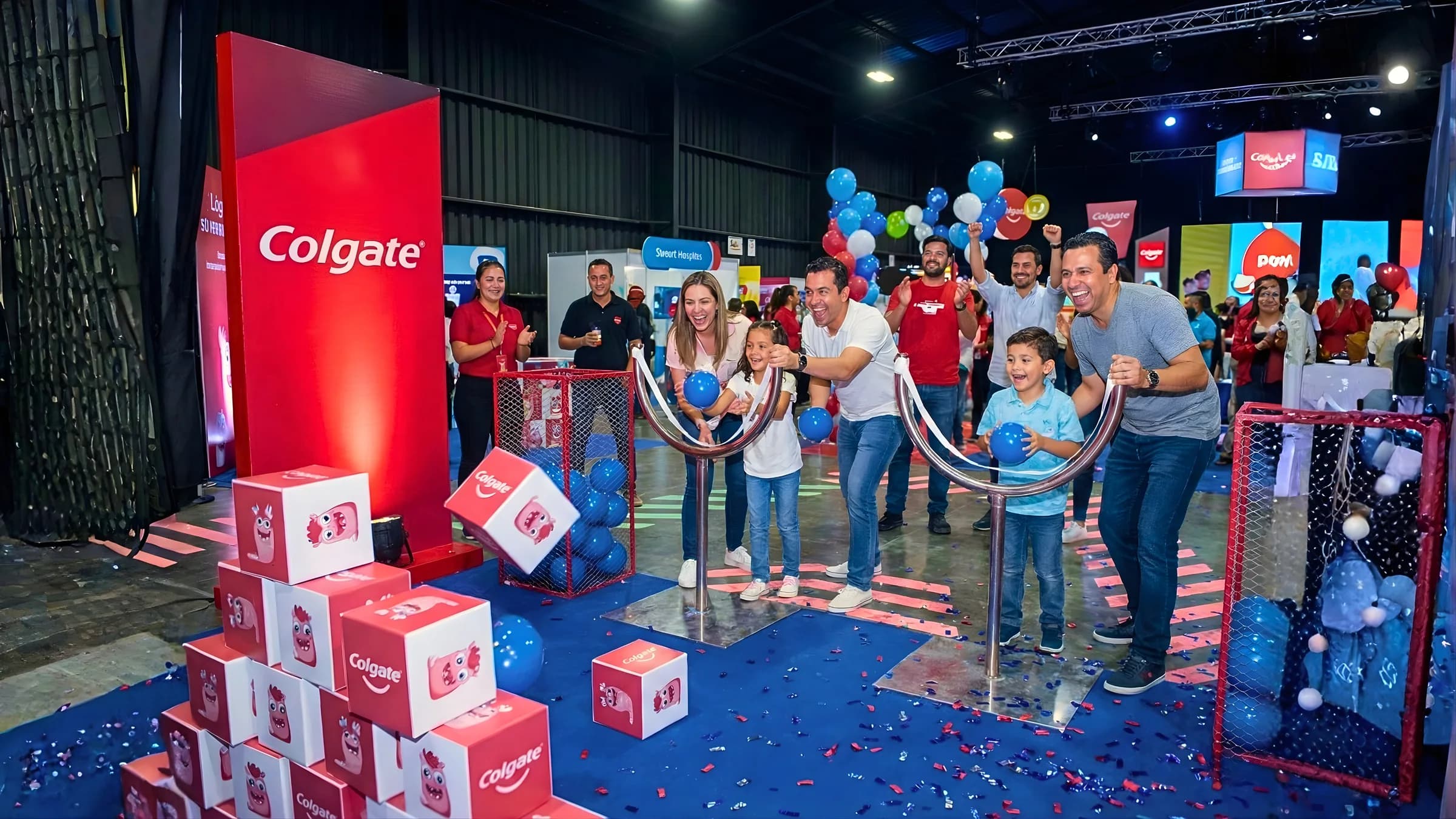 Evento de marca Colgate producido por Métrica BTL